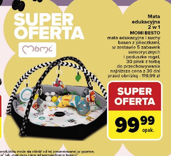 Mata edukacyjna besto MOMI promocja w Carrefour