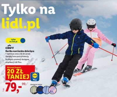 Kurtka narciarska dziecięca promocja w Lidl