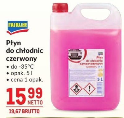 Płyn do chłodnic czerwony Fairline promocja w Makro