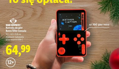 Konsola do gier Retro Slim  promocja w Lidl