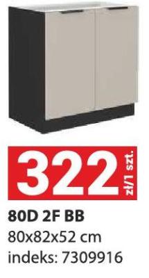 Szafka kuchenna 80D 2F BB promocja w Merkury Market
