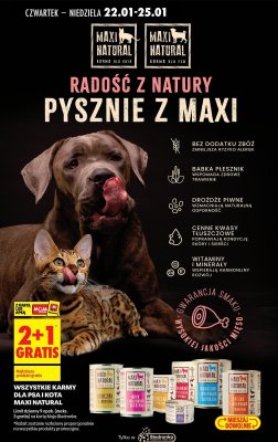 Karma dla psa i kota Maxi Natural promocja w Biedronka