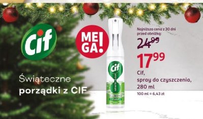 Cif, spray do czyszczenia, 280 ml promocja w Rossmann