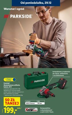 Akumulatorowa szlifierka kątowa 20 V promocja w Lidl