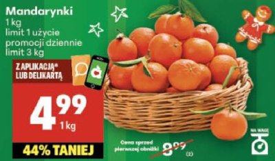 Mandarynki promocja w Delikatesy Centrum