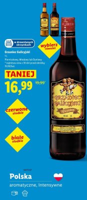 Wino Grzaniec Galicyjski Pierniczkowy promocja w Lidl