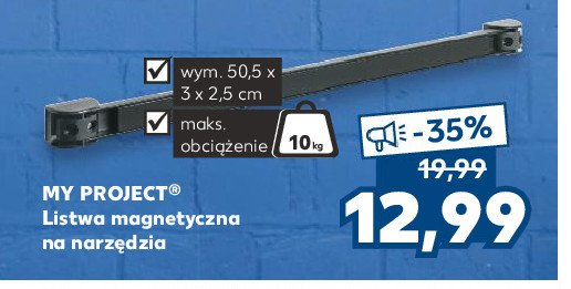 Listwa magnetyczna na narzędzia My project promocja