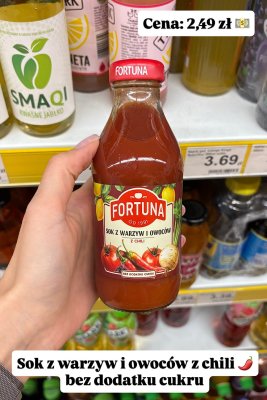 Sok z warzyw i owoców z chili promocja w Dino