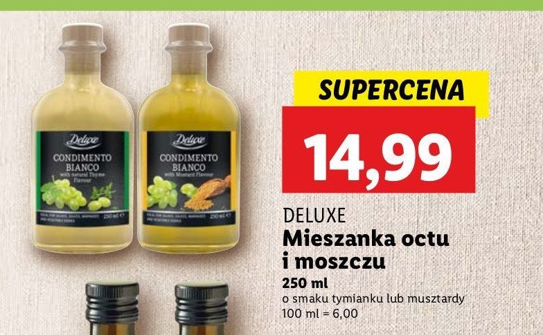 Dressing condimento bianco Deluxe promocja w Lidl