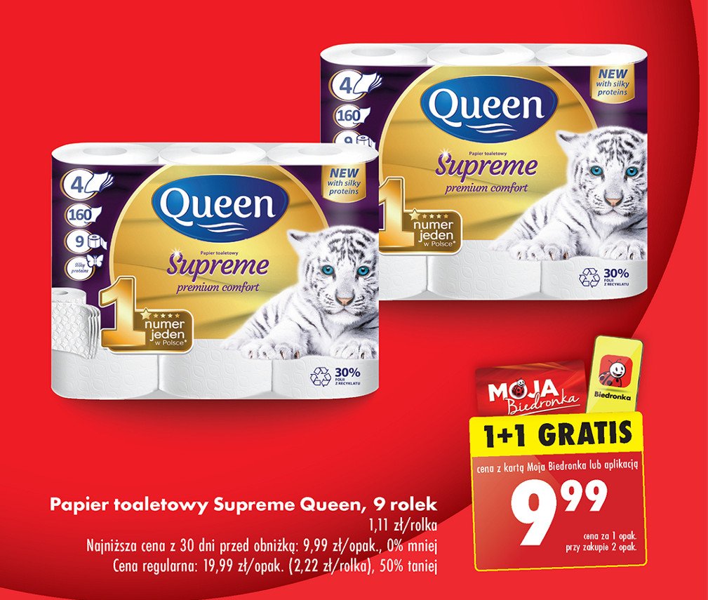 Papier toaletowy supreme Queen promocja