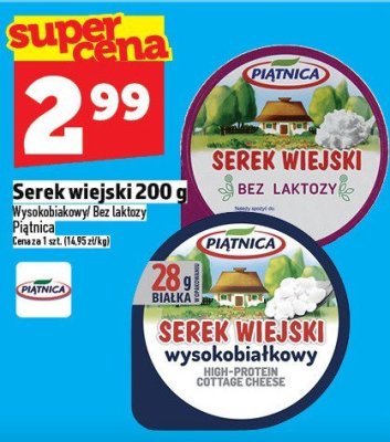 Serek wiejski Piątnica 200 g promocja w TOPAZ
