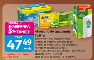 Akcesoria do sprzątania Swiffer promocja w Auchan