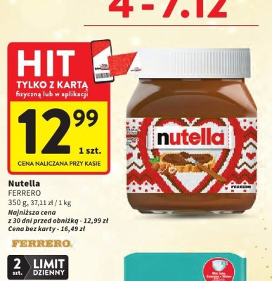Nutella Ferrero promocja w Intermarche