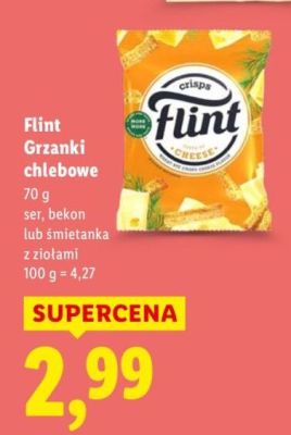 Grzanki chlebowe bekon  promocja w Lidl