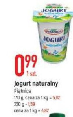 Jogurt naturalny Piątnica promocja
