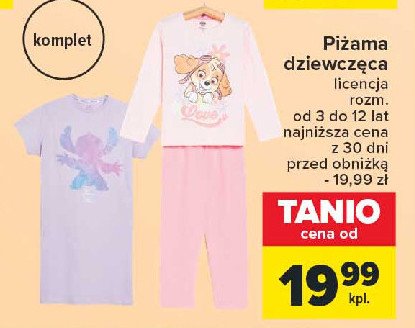 Piżama stitch 3-12 lat promocja
