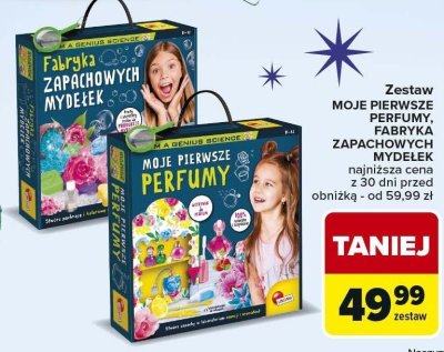 Zestaw MOJE PIERWSZE PERFUMY, FABRYKA ZAPACHOWYCH MYDEŁEK Lisciani promocja w Carrefour Market