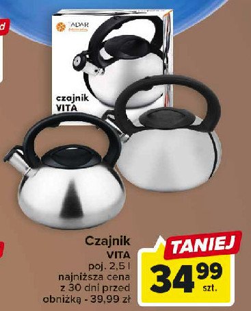 Czajnik vita 2.5 l Tadar promocja