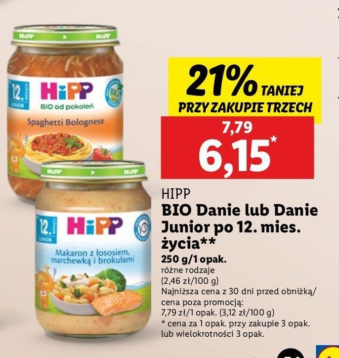 Spaghetti bolognese Hipp promocja