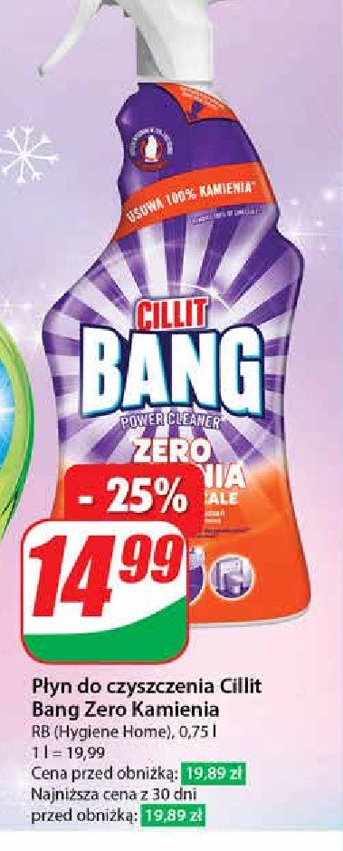 Spray do czyszczenia Cillit bang kamień i rdza promocja