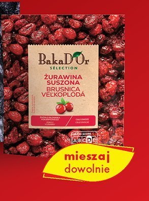 Żurawina suszona Bakad'Or Selection promocja w Biedronka