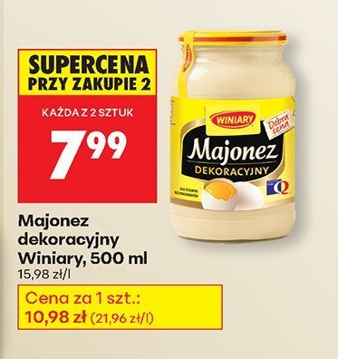 Majonez dekoracyjny  500 ml promocja w Biedronka