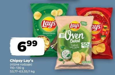 Chipsy różne rodzaje Lay's promocja w Netto