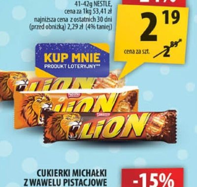 Baton Lion peanut promocja w Arhelan