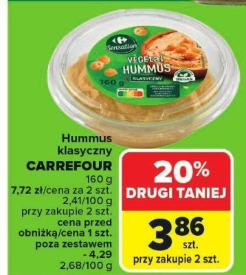 Hummus klasyczny CARREFOUR promocja w Carrefour Market