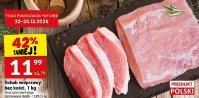Schab wieprzowy bez kości promocja w Twój Market