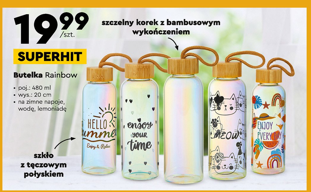 Butelka rainbow 480 ml promocja