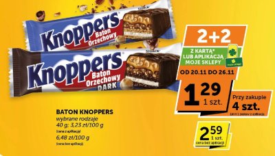 Baton Knoppers Orzechowy Dark promocja w Groszek
