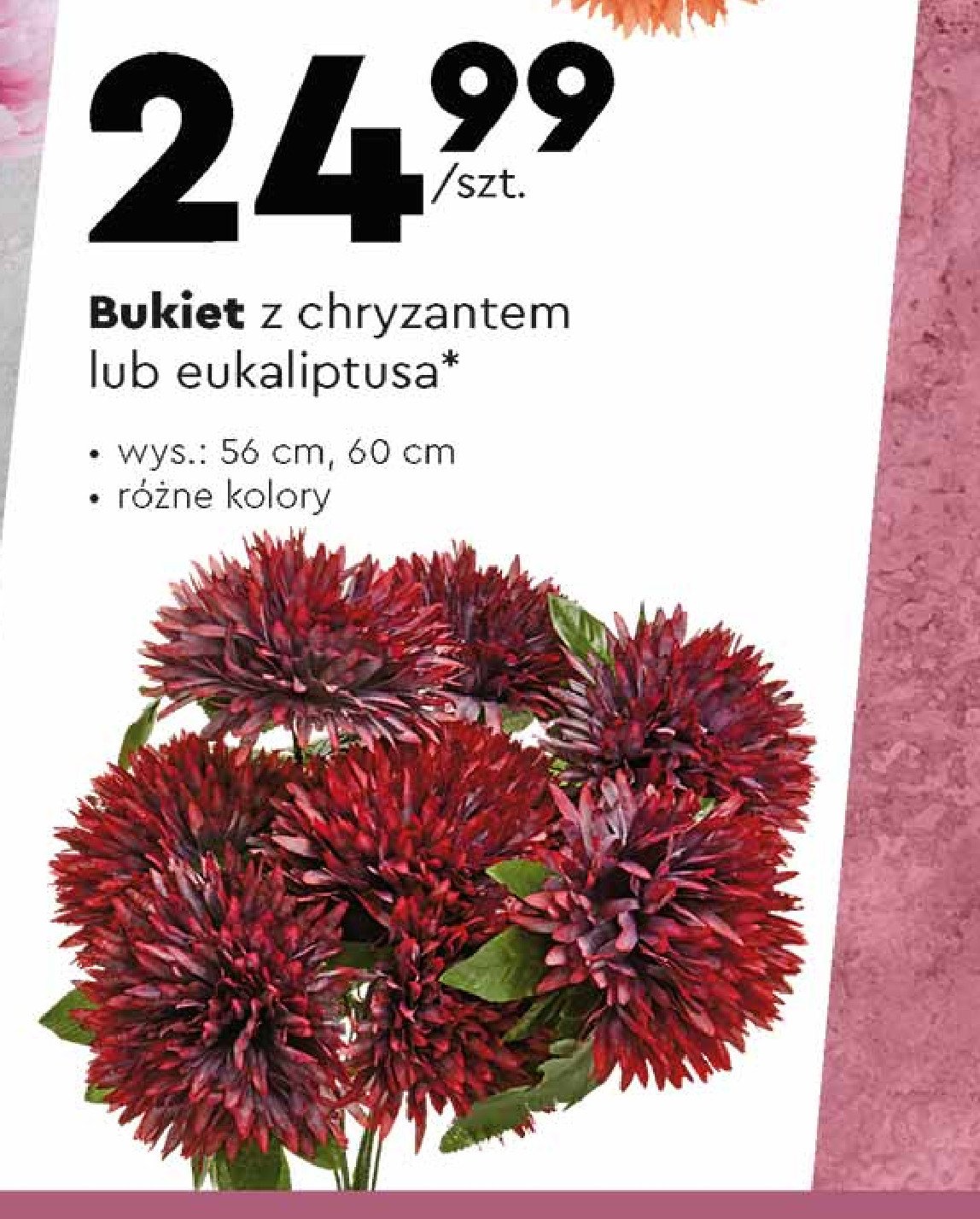 Bukiet z chryzantem promocja