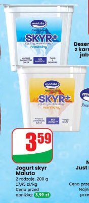 Jogurt skyr waniliowy promocja w Dino