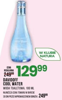 Perfumy DAVIDOFF COOL WATER woda toaletowa promocja w Drogerie Natura