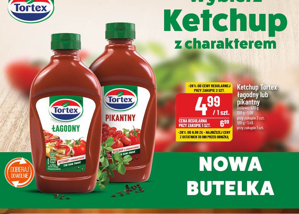 Ketchup pikantny Tortex promocja w POLOmarket