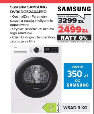 Suszarka DV90DG52A0AEEO promocja w NEONET
