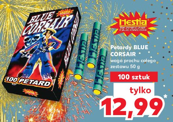Petardy blue corsair Hestia promocja