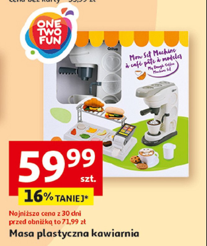 Masa plastyczna kawiarnia One two fun promocja w Auchan