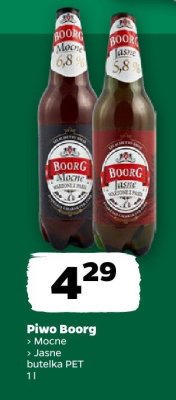 Piwo Boorg Mocne  promocja w Netto