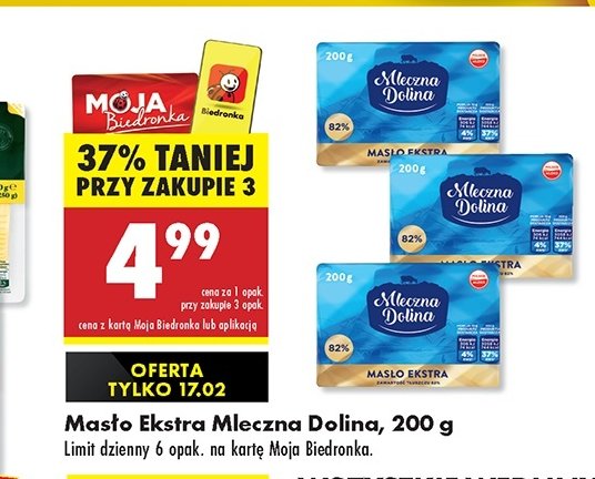 Masło ekstra Mleczna dolina promocja