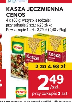 Kasza jęczmienna pęczak Cenos promocja