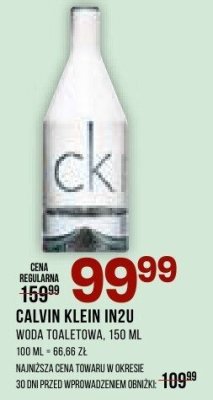 Perfumy CALVIN KLEIN IN2U woda toaletowa promocja w Drogerie Natura