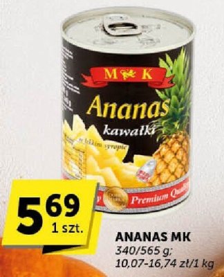 Ananas MK kawałki promocja w Euro Sklep