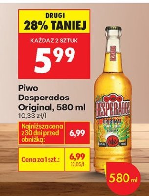 Piwo Desperados promocja w Biedronka