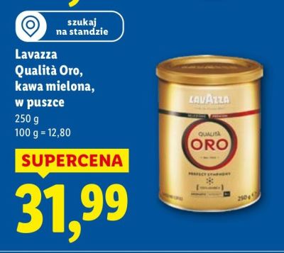 Kawa Qualità Oro mielona w puszce promocja w Lidl