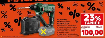 Młotowiertarka bez ładowarki i akumulatora Parkside promocja w Kaufland