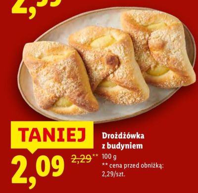 Drożdżówka z budyniem promocja w Lidl
