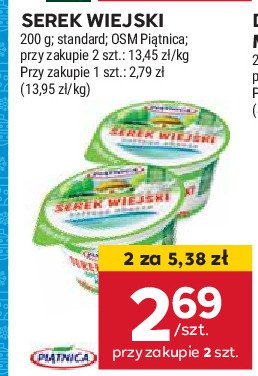 Serek wiejski Piątnica naturalny promocja w Stokrotka