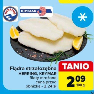 Flądra strzałozębna filet Herring promocja